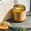 3.5oz Mandarin Rind + Geranium Natural Coconut Apricot Wax Candle view 2