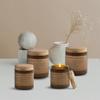 3.5oz Mandarin Rind + Geranium Natural Coconut Apricot Wax Candle view 4