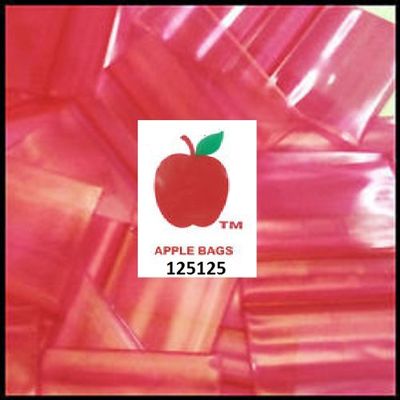 1,000 RED 1.25x1.25 2mil Apple Brand Resealable Bags 1.25" 125125 1.25 X 1000 Baggies