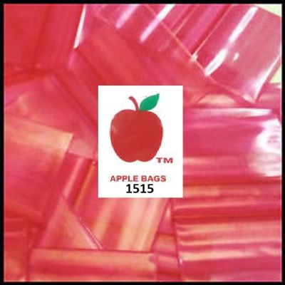 1,000 RED 1.5x1.5 2mil Apple Brand Resealable Bags 1.5 1515 1.5" X 1000 Baggies