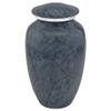 Dark Blue Harbor Cremation Urn for Ashes, Aluminum, Blue Urn, Gray, Grey Urn, Adult Sized Cremation Urn, 10.5 Inches High view 1