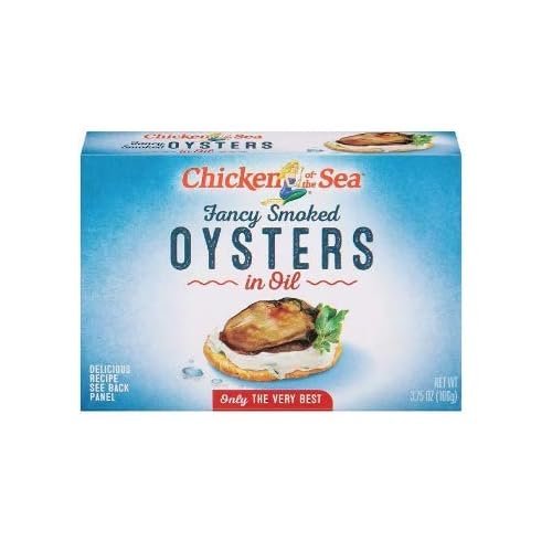 Chicken of the Sea Smoked Oysters in Oil, 3.75-ounce (Pack of 6)