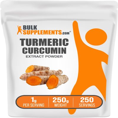 BulkSupplements.com Turmeric Curcumin Extract Powder - 250g (Pack of 1)
