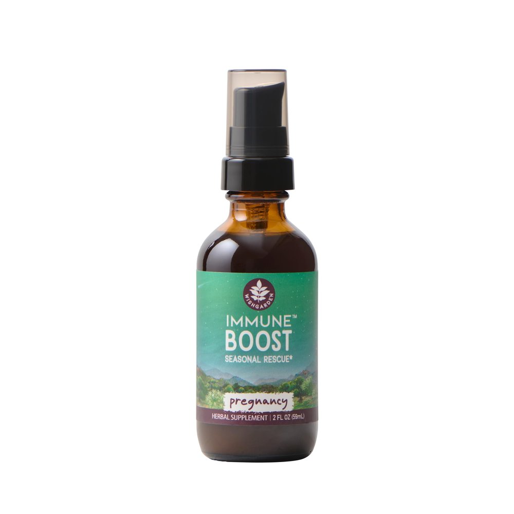 WishGarden Herbs Immune Boost for Pregnancy - Plant-Based Herbal Immune Support Supplement w/Echinacea, Immune Boost Tincture for Pregnant & Postpartum Moms, Pregnancy-Safe Immune System Support, 2oz