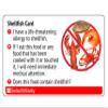 Shellfish Allergy Translation Card (2 Pack) - Translated in Spanish or 47+ Languages view 1
