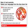 Shellfish Allergy Translation Card (2 Pack) - Translated in Spanish or 47+ Languages view 2