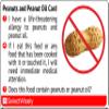 SelectWisely Peanuts and Peanut Oil Allergy Translation Card (2 Pack) - Translated in Hungarian or any of 60 languages view 1