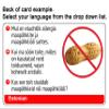 SelectWisely Peanuts and Peanut Oil Allergy Translation Card (2 Pack) - Translated in Hungarian or any of 60 languages view 2