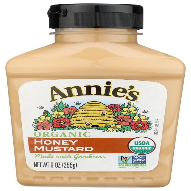 ANNIES HOMEGROWN MUSTARD HONEY ORG, 9 OZ, PK- 3