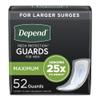 Depend Fresh Protection Guards for Men Male Incontinent Pad Cup Shape 12" L 13792, 76, 156 Ct view 1