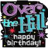 1/8 ~ Over The Hill Sparkles Birthday ~ Edible Cake/Cupcake Topper - D7722 view 1