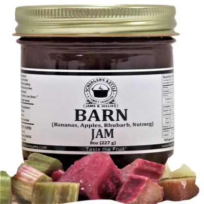 BARN (Bananas, Apples, Rhubarb, Nutmeg) Jam, 8 oz