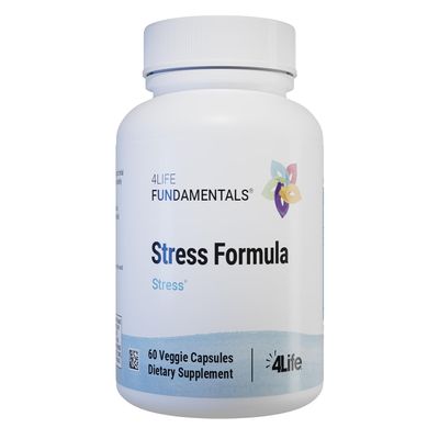 4Life Stress Formula, Dietary Supplement, Supports Nervous System and Sleep with Lemon Balm, Chamomile & Valerian Root, 60 Capsules
