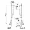 NRS Healthcare Newel Post Grab Rail Right Handed view 3