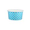 6 oz Yogurt Paper Cups- 1000 Count (Polka Dot Blue) view 1