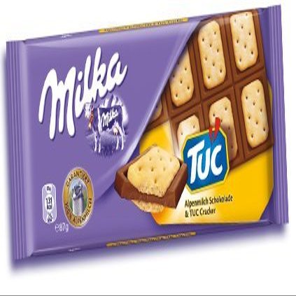 6x Milka Alpenmilch Schokolade & TUC Cracker chocolate (German Import)