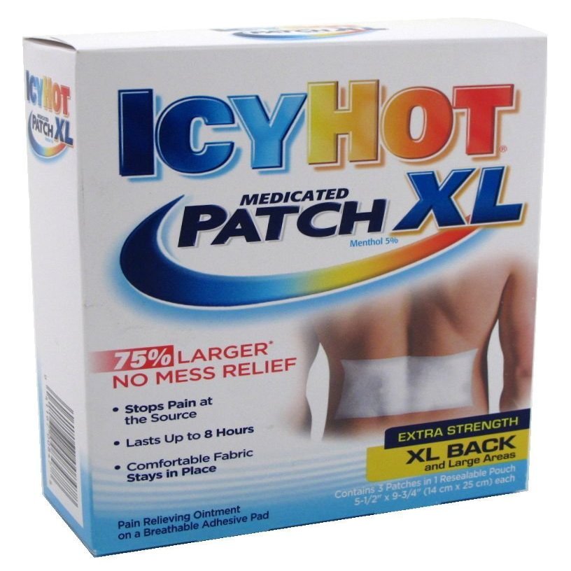 Icy Hot Patch Extra Large Back Extra Strength 3/Box