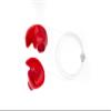 Medium  Vented Docs Proplugs  Red  LEASHED  Reusable Earplugs for Surfing, Swimming, Diving & Water Sports | Blocks Cold Water & Wind | Helps Equalize Pressure | Made in USA view 2