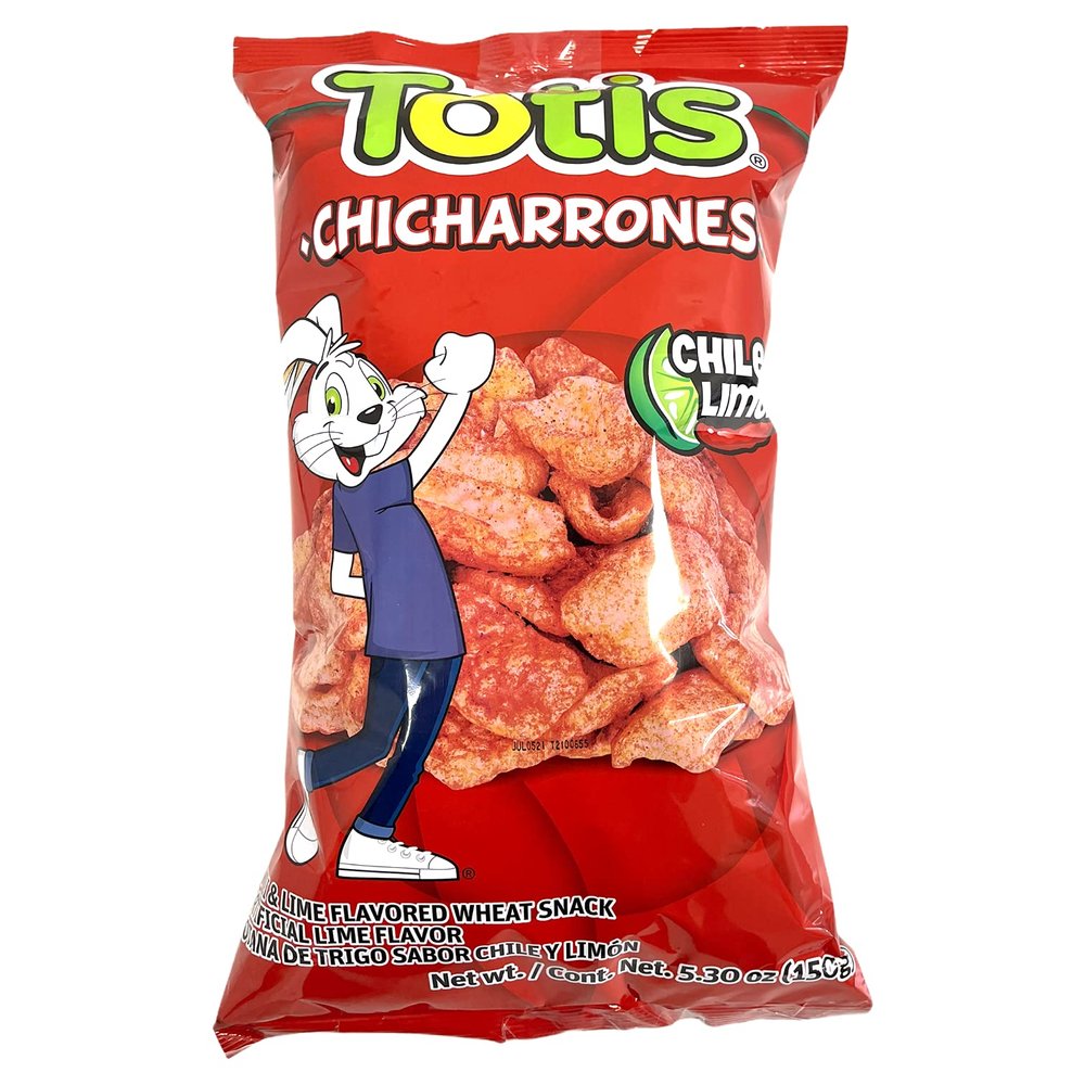 Totis Snack Chicharrones Pork Rinds Chile Limon, 5.3 Ounce