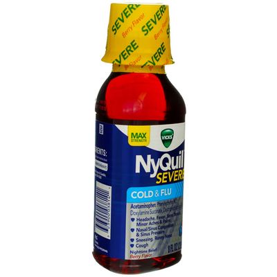 Vicks NyQuil Severe Cold & Flu Nighttime Relief (Case of 12)
