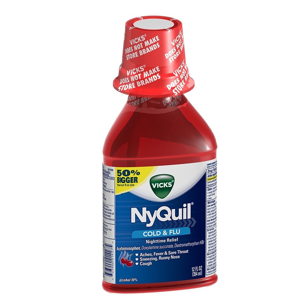Nyquil Cherry Liquid 12/12 Oz