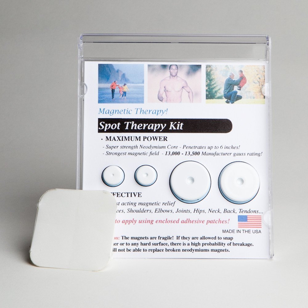 ProMagnet Magnetic Therapy Spot Magnets Over 13,000 Gauss - Contains 4 Powerful Magnets. Made in USA for Over 28 Years.