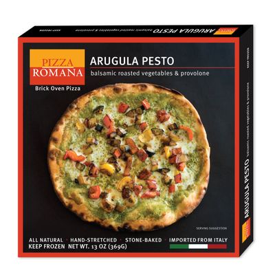 Pizza Romana Arugula Pesto with Balsamic Roasted Vegetables & Provolone (6 Pack)