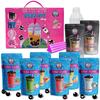 The Original Ultimate D.I.Y. Boba / Bubble Tea Kit Gift Box 6 Flavors, Boba Pearls, Straws and Shaker (FRUITY) view 1