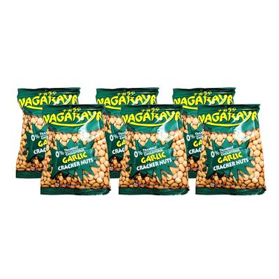 Cracker Nuts (Garlic Flavor) - 5.6oz (Pack of 6)