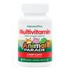 NaturesPlus Animal Parade Multivitamin Children's Chewables - Cherry Flavor - 90 Animal-Shaped Tablets - Promotes Health & Well-Being - Vegetarian, Gluten Free - 45 Servings view 1