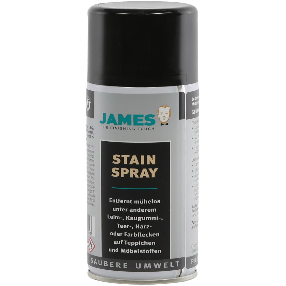 James Stainspray - 200ml - removes the hardest to clean soil from your rugs, carpet and upholstery, including gum and glue
