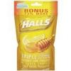 Halls Cough Drops - Honey Lemon - 40 Drops Per Package - Pack of 6 view 1