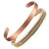 Earth Therapy, The Original Pure Copper Magnetic Bracelets - Adjustable - For Women - Elegant Jewelry Gift Set of 2 in Velvet Pouch view 1