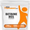 BulkSupplements.com Betaine HCl Powder - Betaine Hydrochloride Supplement, Digestive Support - Gluten Free, 750mg per Serving, 250g (8.8 oz) (Pack of 1) view 1