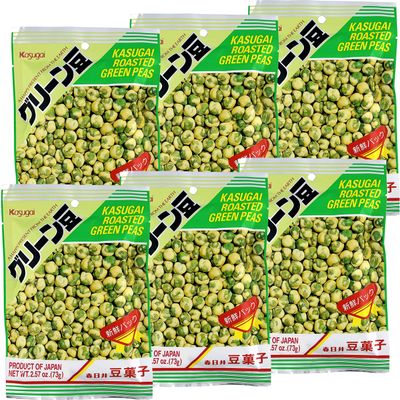 Roasted Green Peas - 3.35oz [Pack of 6]