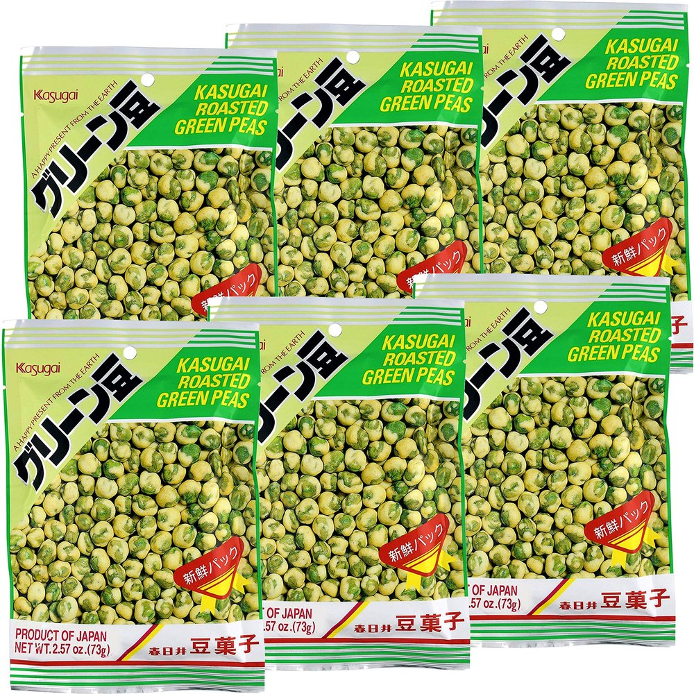 Roasted Green Peas - 3.35oz [Pack of 6]