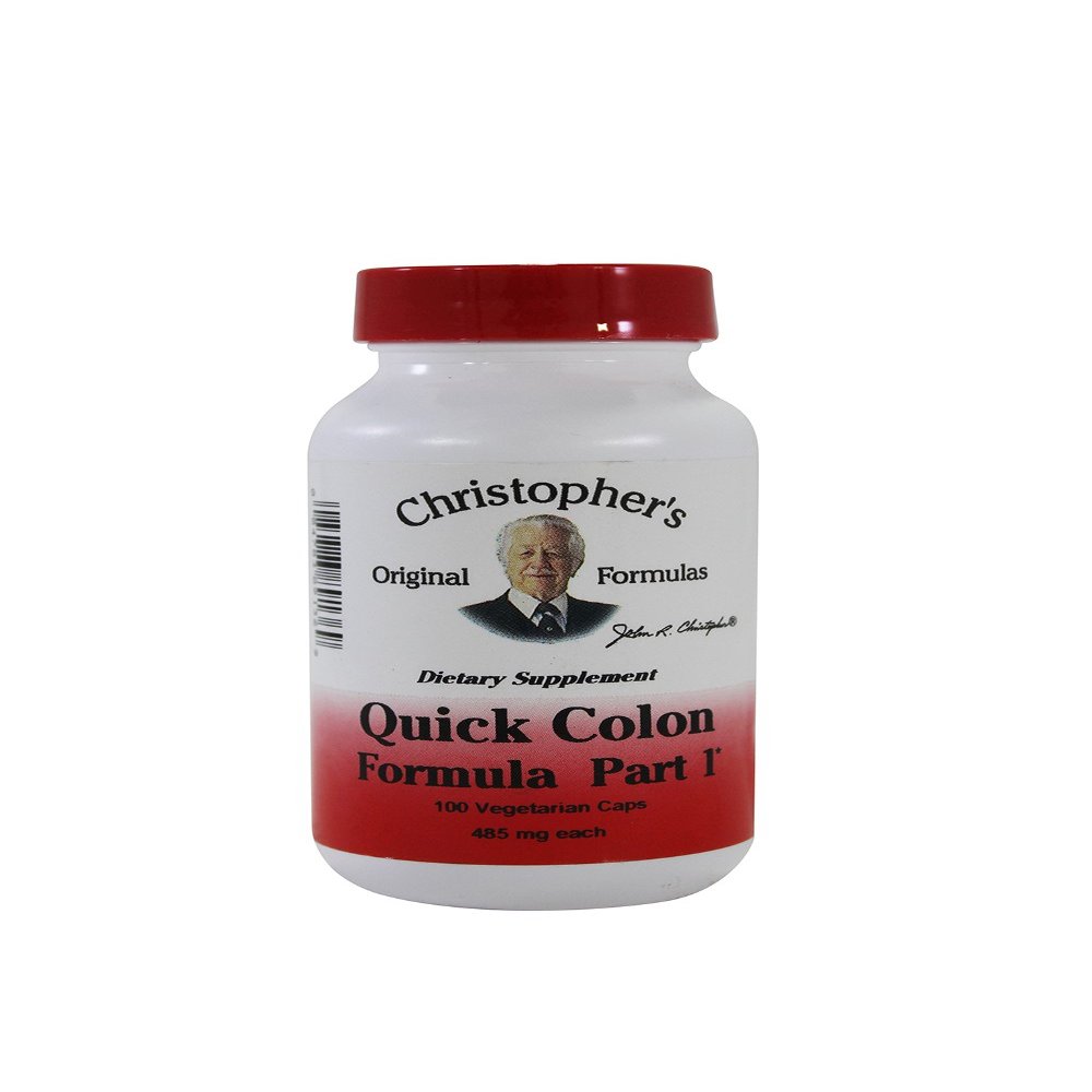 Dr. Christopher's Quick Colon Part 1 - 475 mg - 100 Vegetarian Capsules