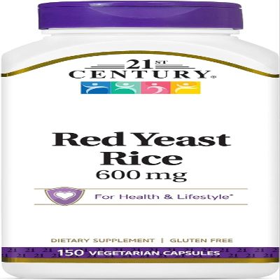 21st Century Red Yeast Rice Vegetarian Capsules 150 ea (Pack of 2)