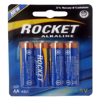 4 Piece Package Of Rocket Brand "AA" Batteries : ( Pack of 2 Sets )