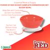 Essential Medical Supply Power of Red Adaptive Dinnerware Set - Includes Scoop Dish and Bowl, Utensil Set, Nosey Cup - Designed for Elderly and Senior Use Plus Handicapped, Dementia or Rehab view 2