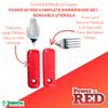 Essential Medical Supply Power of Red Adaptive Dinnerware Set - Includes Scoop Dish and Bowl, Utensil Set, Nosey Cup - Designed for Elderly and Senior Use Plus Handicapped, Dementia or Rehab view 4