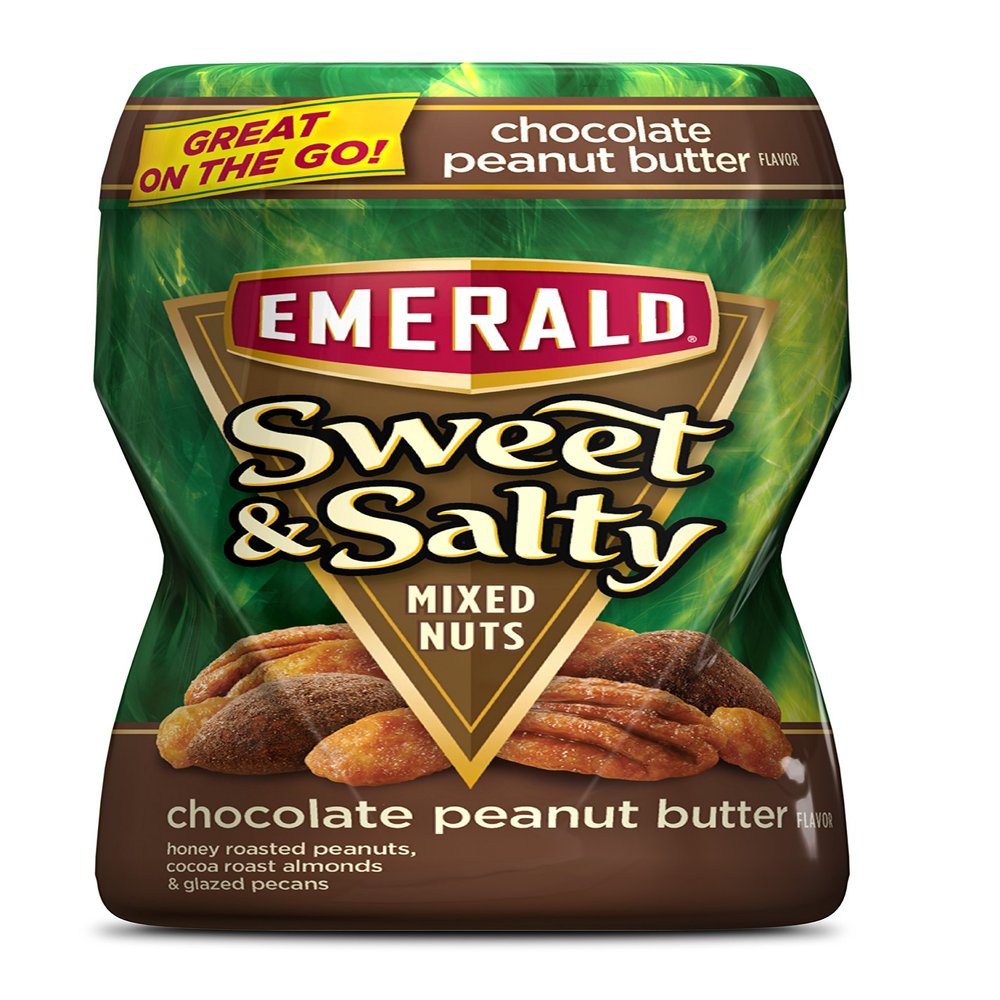 Emerald Sweet and Salty Nuts, Dark Chocolate Peanut Butter, 9 Ounce (Pack of 12)