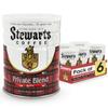 Stewarts Private Blend Medium Roast Ground Coffee - Classic Rich, Smooth & Full-Bodied Flavor Gourmet Coffee Grounds - Great for Hot, Cold Brew, Morning Breakfast, Cafe & More (23oz, Pack of 6 Cans) view 1