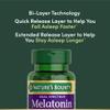 Natures Bounty Melatonin 5mg Dual Spectrum, 100% Drug Free Sleep Supplement, Quick Release and Extended Release, Promotes Relaxation and Sleep Health, 60 Bi-Layer Tablets view 3