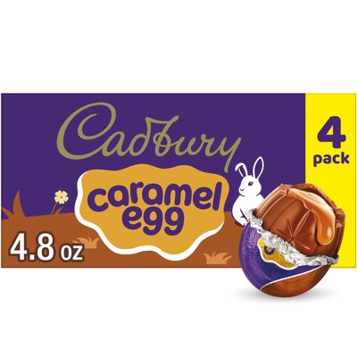 Cadbury Caramel Eggs, 4-count Box, 4.8-Ounce