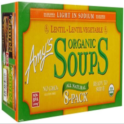 Amy's Organic Lentil Veggie Soup, 14.5 Ounce (8 count)