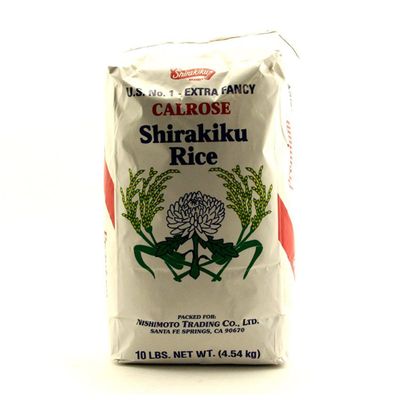 Shirakiku Rice Calrose (Extra Fancy) - 160oz [Pack of 6]