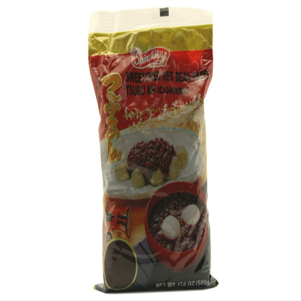 Tsubu an (Sweeted Red Bean Paste Coarsed) - 17.6oz (Pack of 3)