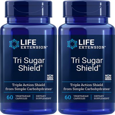 Life Extension Tri Sugar Shield, 60 Vegetarian Capsules (Pack of 2)