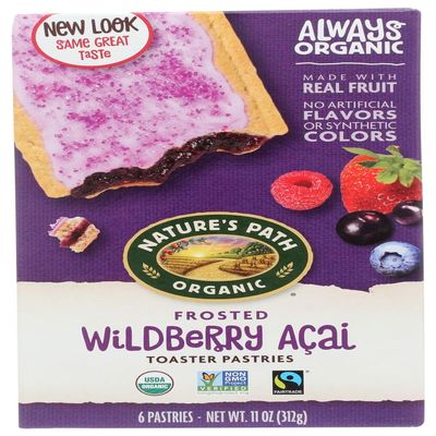 2 Savers Package:Nature's Path Frosted Wildberry Toaster Pastry (12x11 Oz)
